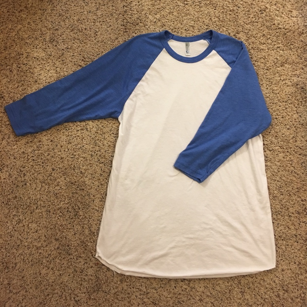 American Apparel Baseball Tee, size L