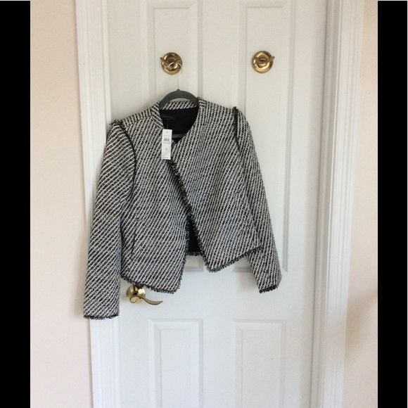 🎉HP🎊❤️Ann Taylor fringe trim blazer. - Picture 6 of 8