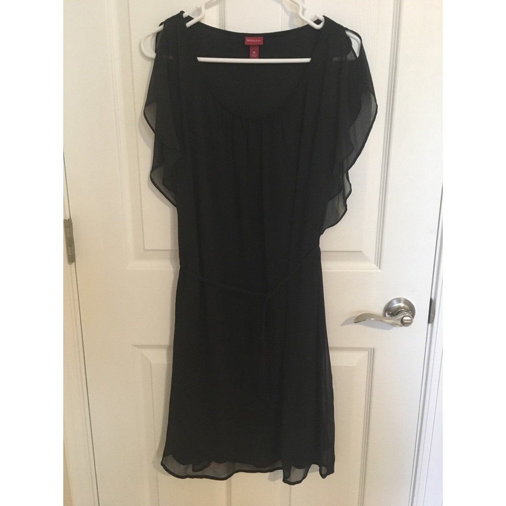 Merona Black Dress w/ Tie Waist