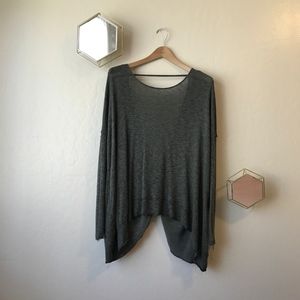 Free People Hacci Open Back Sweater