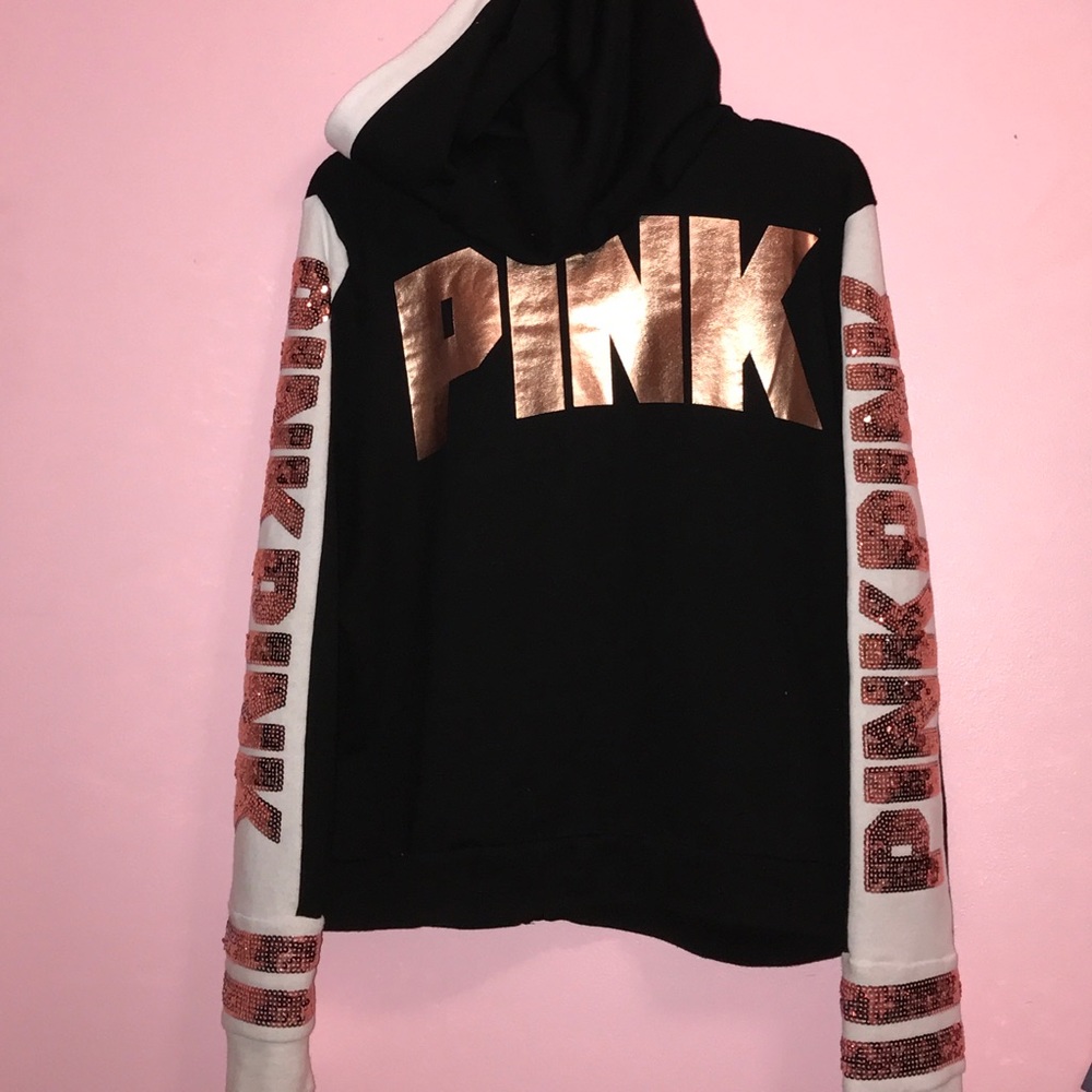 VS PINK HODDIE ZIP UP