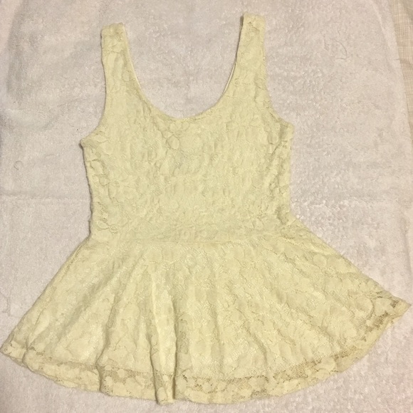 Lace peplum tank top - Picture 1 of 1