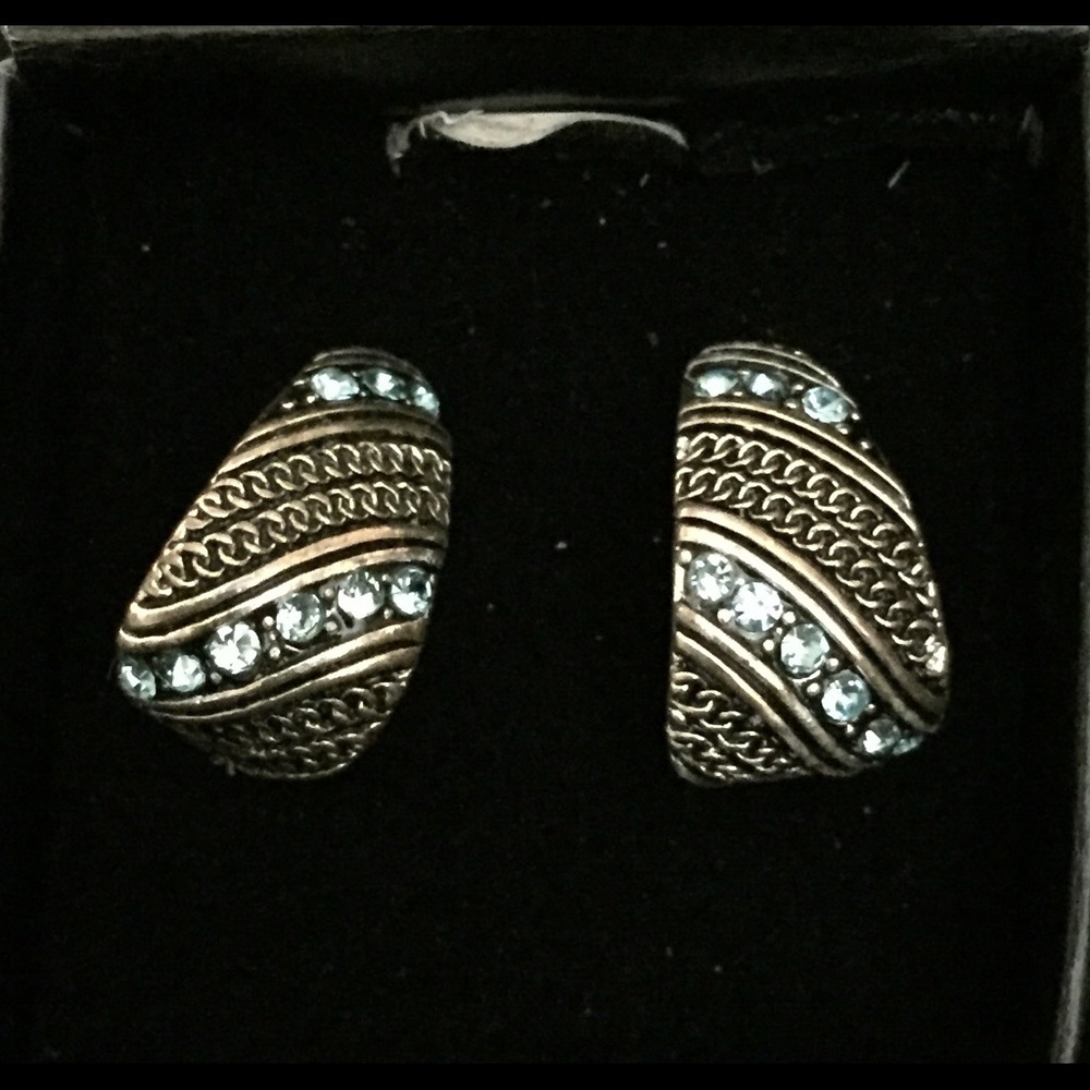 Avon blue Alexandria earrings