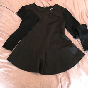 Black peplum top Black peplum top