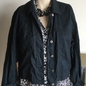 Chicos short black jacket size 1