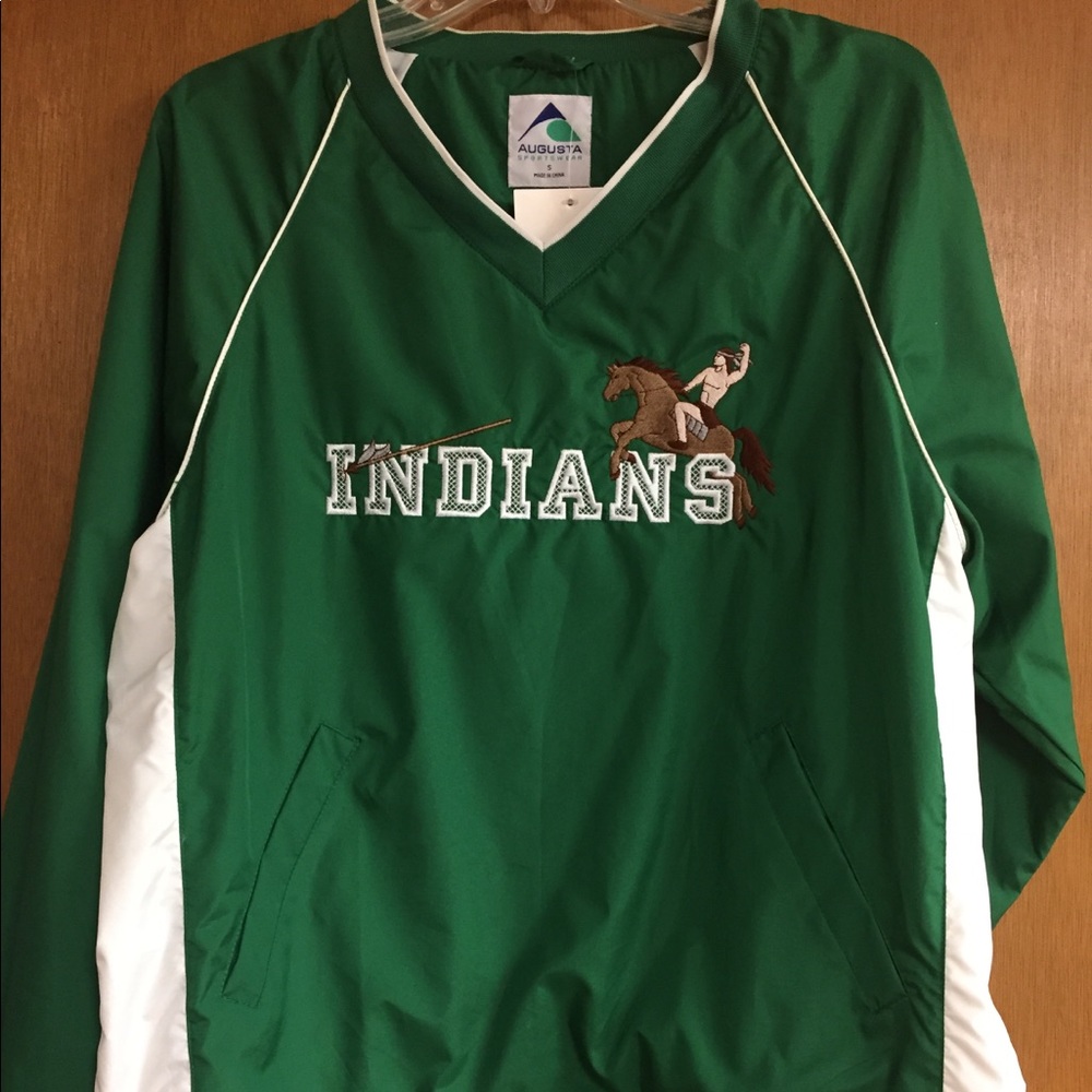 NWT Augusta Sportswear Indians windbreaker