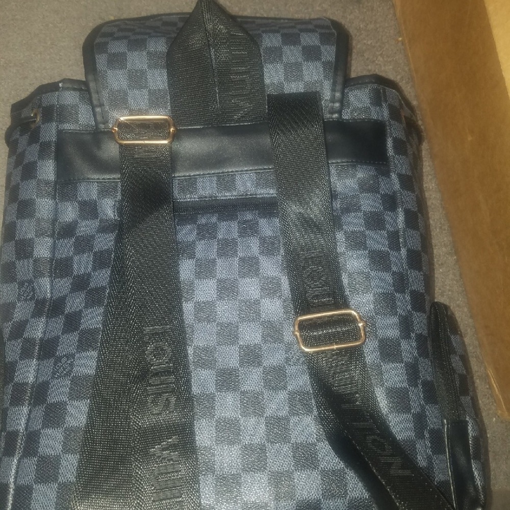 Black and grey backpack