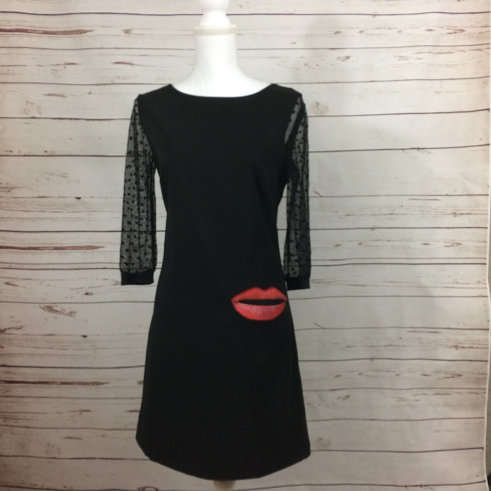 Black Rock Punk Dress sz M embellished