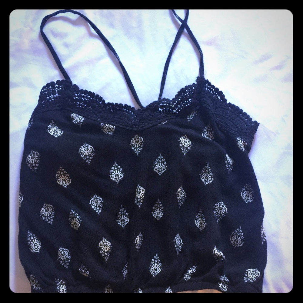LA Hearts crop top
