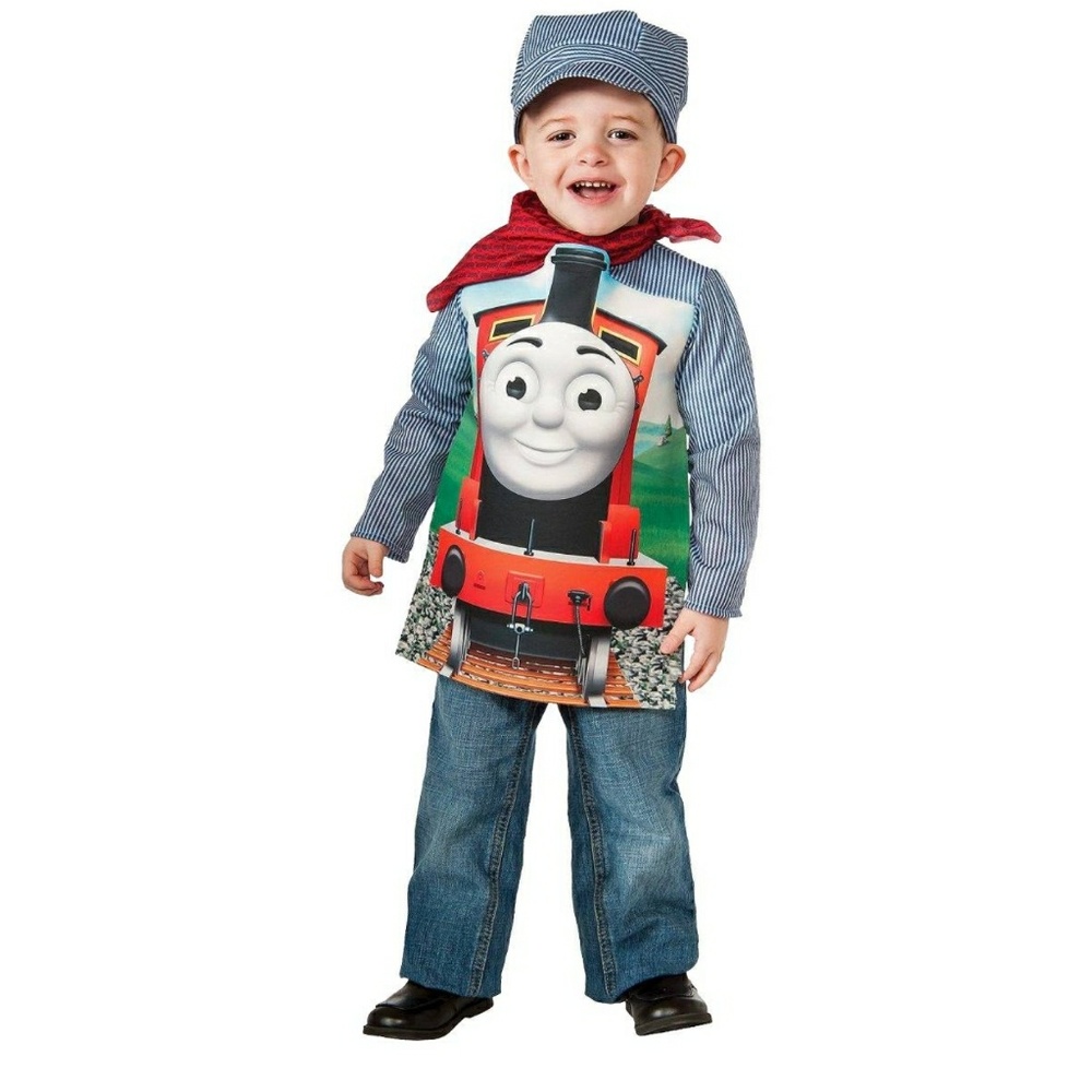 Toddler boy train engineer costume