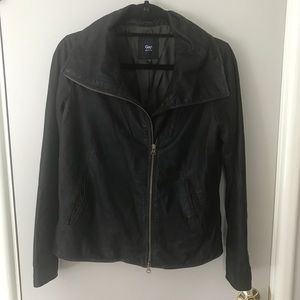 Gap 100% leather jacket