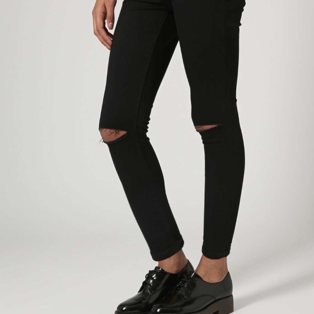 top shop ripped black jeans