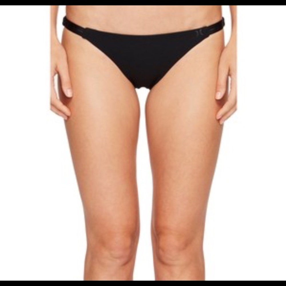 hurley black bathing suit bottoms