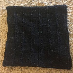 Black knit infinity scarf