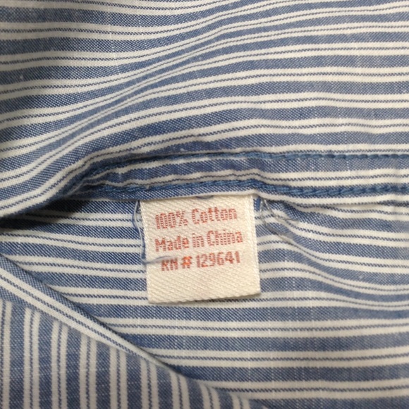 Carbon 2 Cabalt Button Down Men's Stripped Shirts - Picture 3 of 7