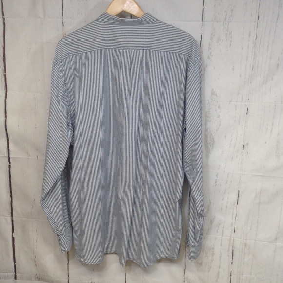 Carbon 2 Cabalt Button Down Men's Stripped Shirts - Picture 6 of 7