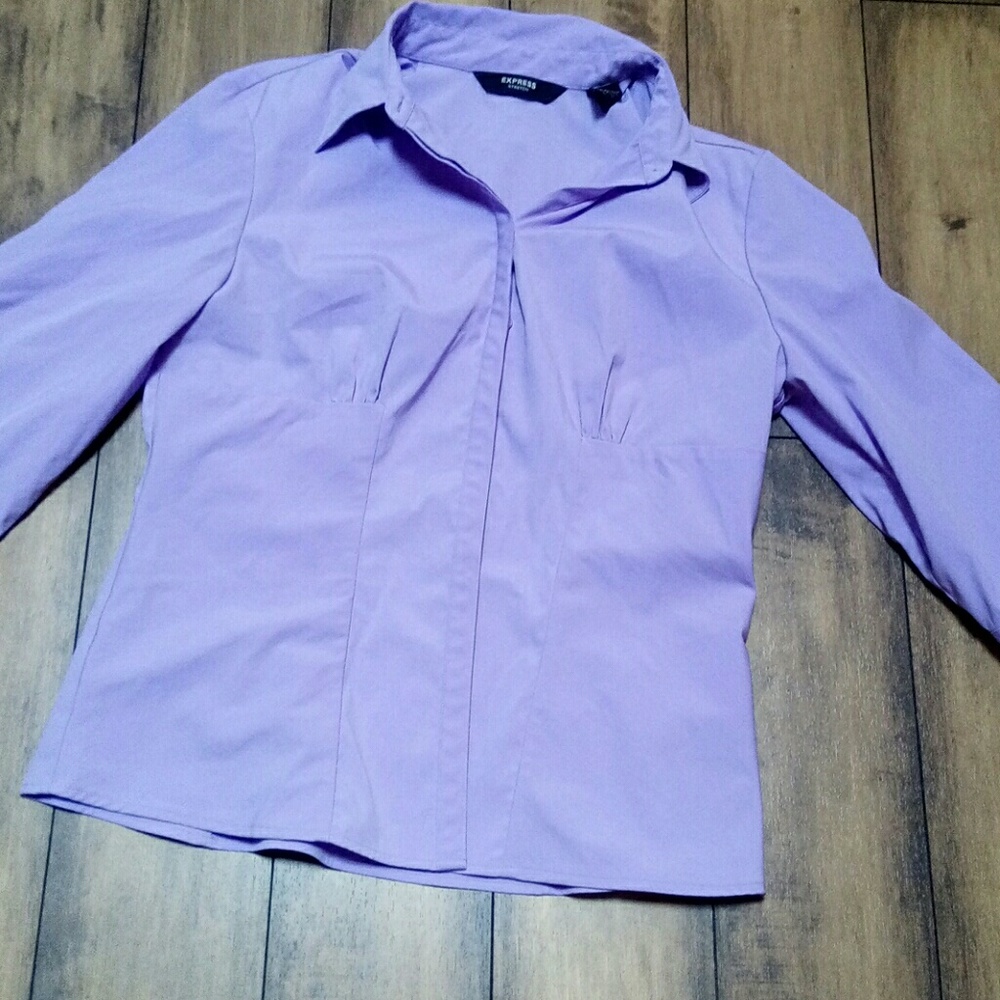 Express stretch blouse lilac size 13/14