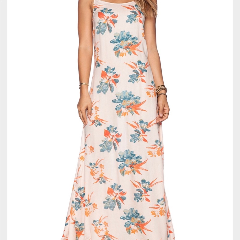 Free People Star Chasing Slip Hibiscus Combo