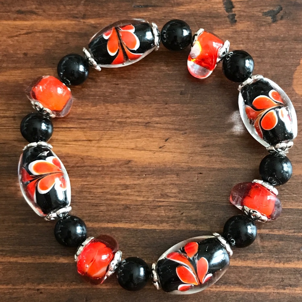 🚫SOLD🚫HANDMADE FALL COLORED BRACELET