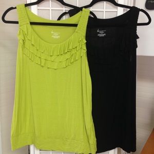 2 Lane Bryant Banded Bottom Knit Tops Plus 14/16