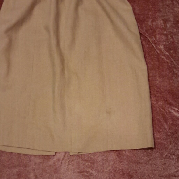 Lennie linen lined dress mustard color, 8 - Picture 5 of 5