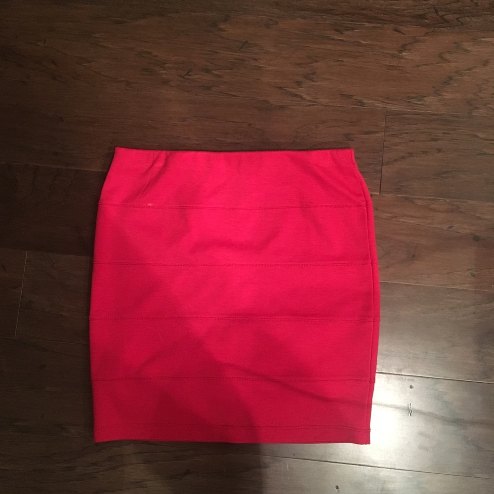 Charlotte Russe Red Skirt