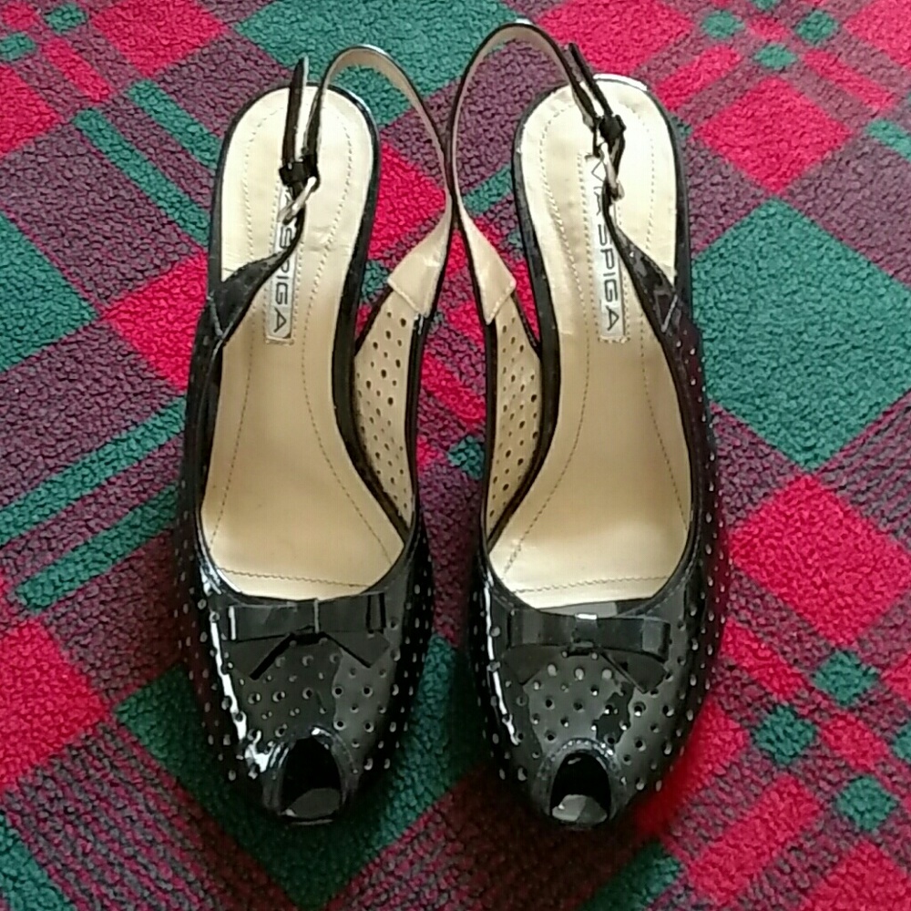 Via Spiga peep toe heels