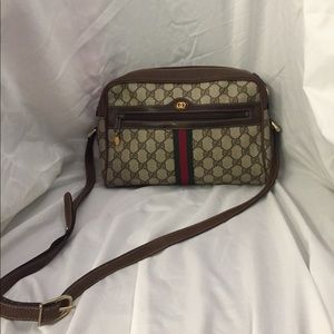 Authentic Gucci Crossbody canvas purse