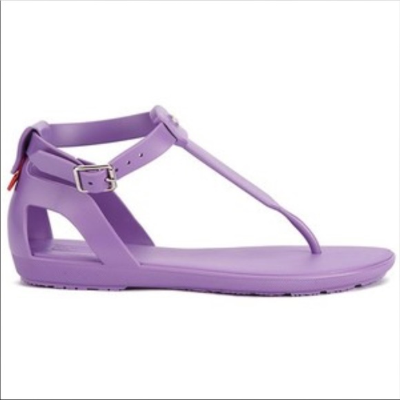 hunter jelly sandals