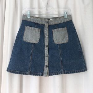 HIGH WAISTED DENIM SKIRT