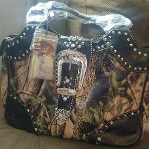 Montana West Camo Rhinestone Purse