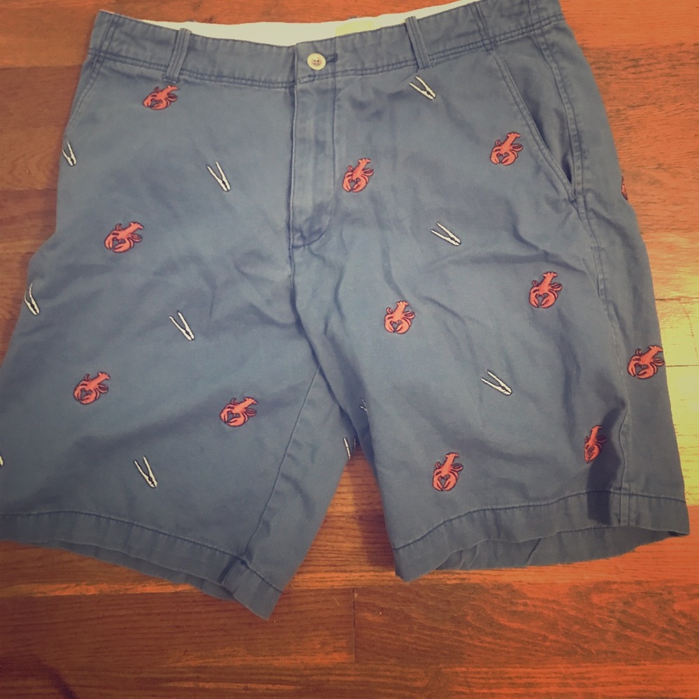 Blue patterned shorts
