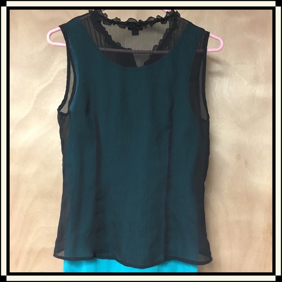 Sheer Ruffle Front Blouse - Picture 4 of 6