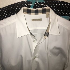 Burberry Brit Shirt, White, Large.