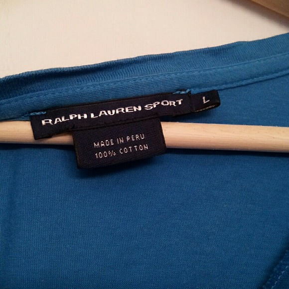 Ralph Lauren sport polo tee blue size large - Picture 3 of 3