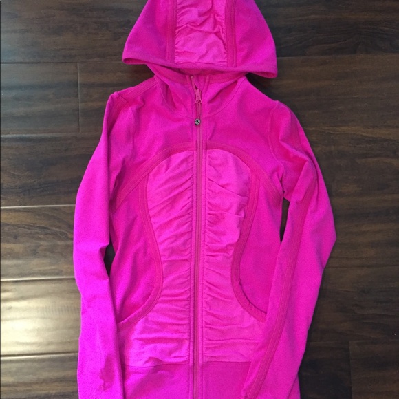 Lululemon Bright Raspberry Zip Up Jacket Size 4 - Picture 1 of 5