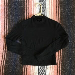 Charlotte Russe Mock Neck Long Sleeve