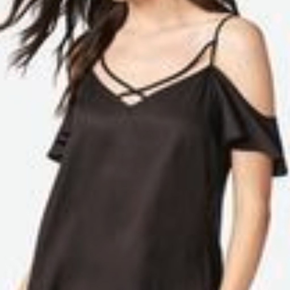 black off shoulders shirt