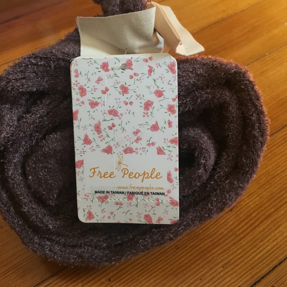 Purple knee high free people socks NWT
