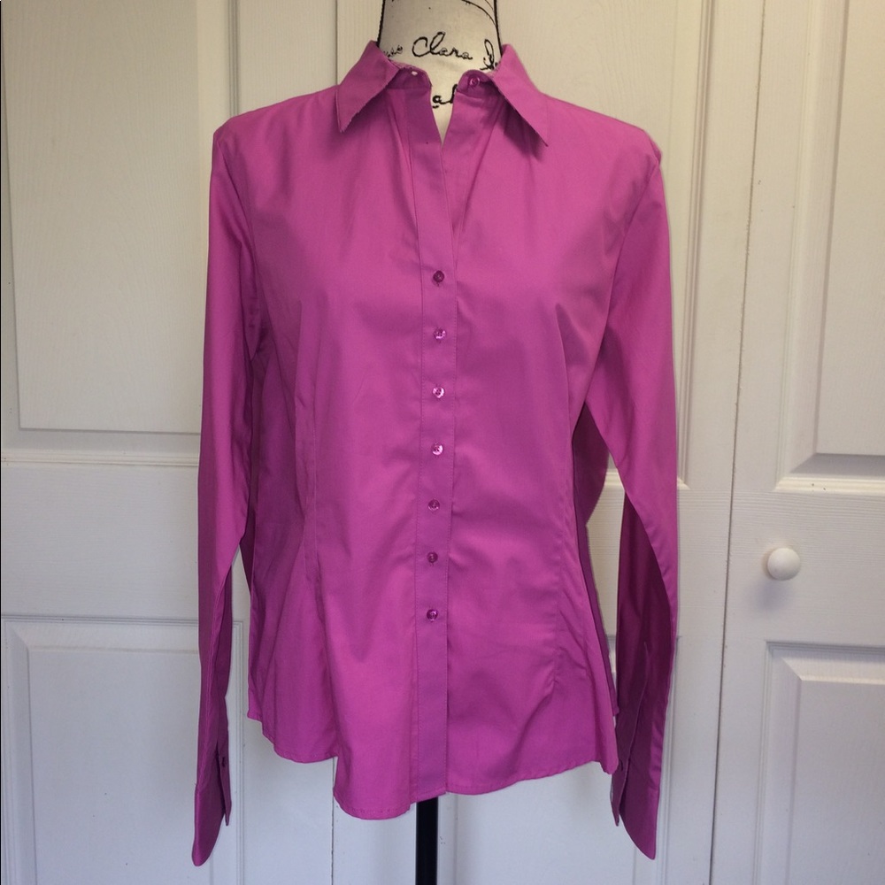 NWOT Women's Rockies Pink Button-up, size XL