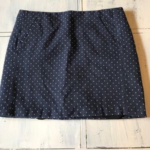 Ann taylor polka dot tweed skirt