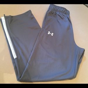 Under Armour Sweatpants Loose Grey Zipper Leg Under Armour Sweatpants Loose Grey Zipper Leg