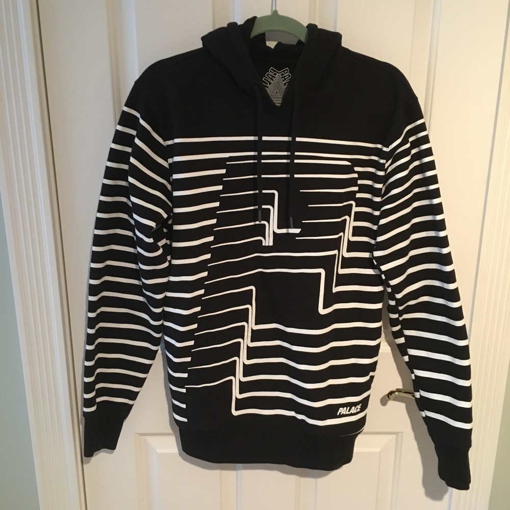 SOLD Palace Striper Hood Black