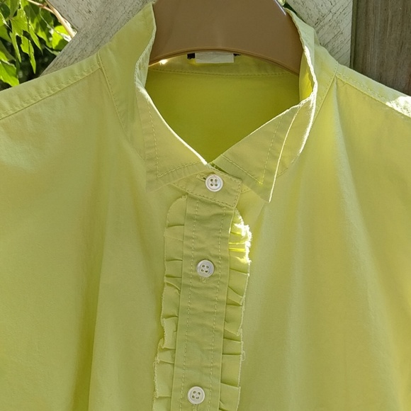 Yellow J. Crew blouse - Picture 2 of 5