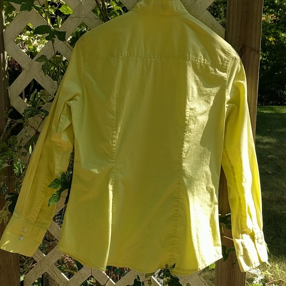 Yellow J. Crew blouse - Picture 4 of 5