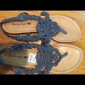 Denim American eagle sandals
