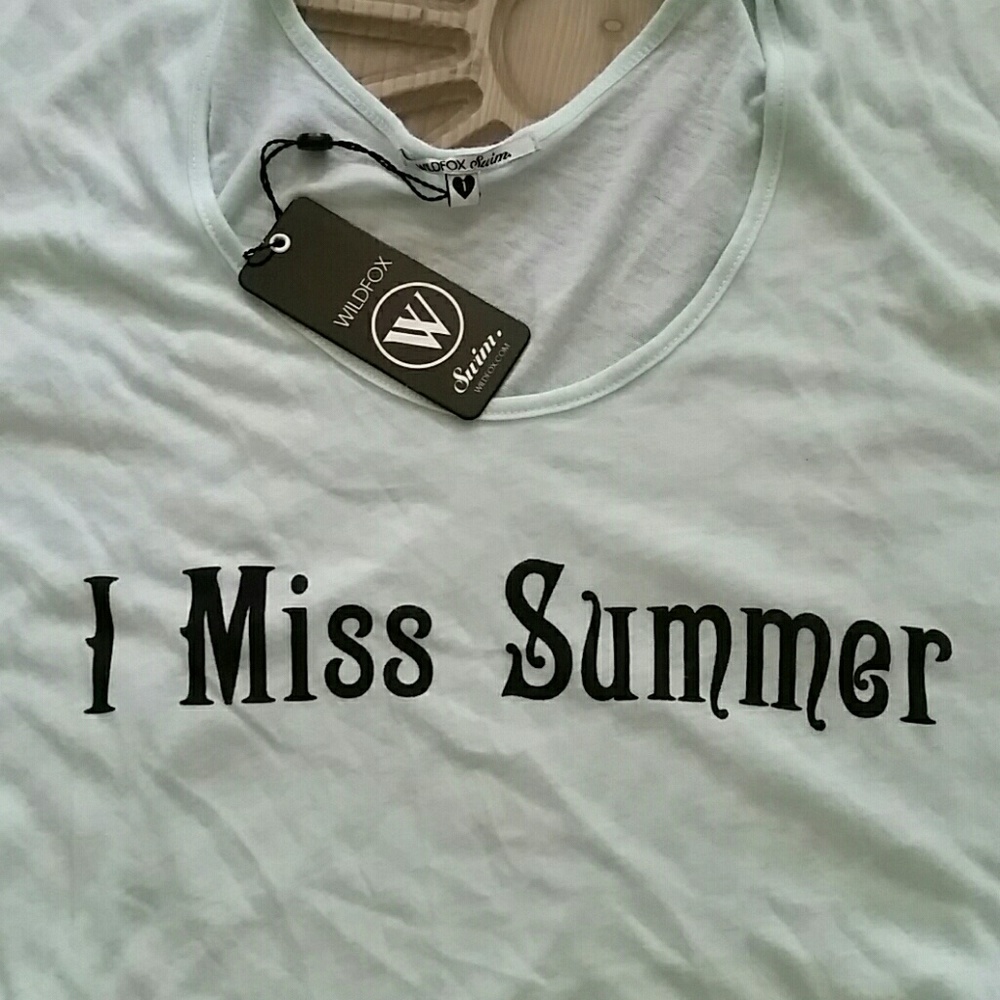 WILDFOX "I miss summer" cover up top