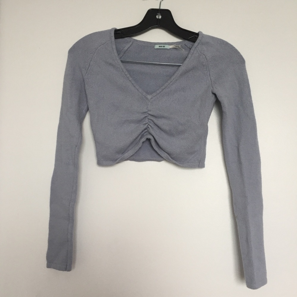 urban outfitters blue crop top