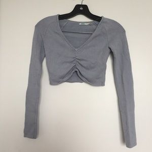 urban outfitters blue crop top