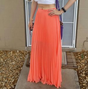 Bebe Coral Maxi Skirt